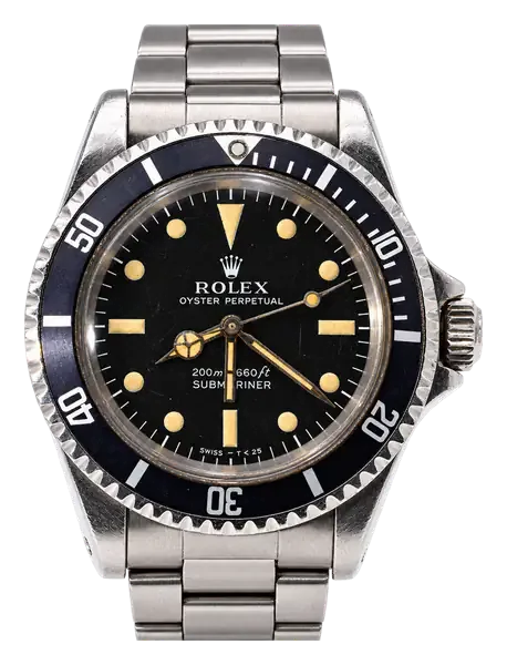 Rolex Submariner mit schwarzem Zifferblatt und Edelstahlarmband